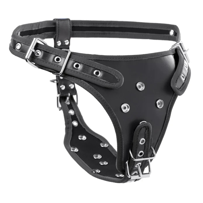 Enjoy feeling completely penetrated as you peg your partner!... Strict - Double Penetration Strap-On Harness - Black photo-7
