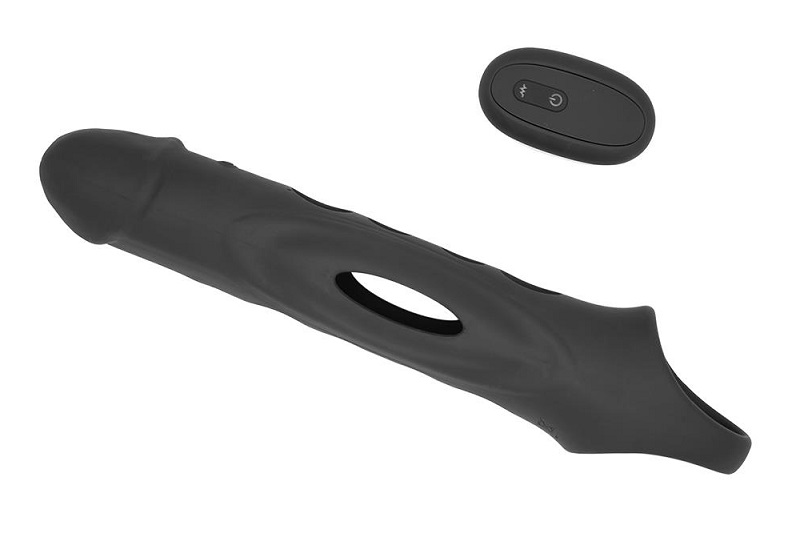 Ramrod’s Vibrating Extender provides extra length and extra ... Dreamtoys - Ramrod Vibro Extender - Black photo-6