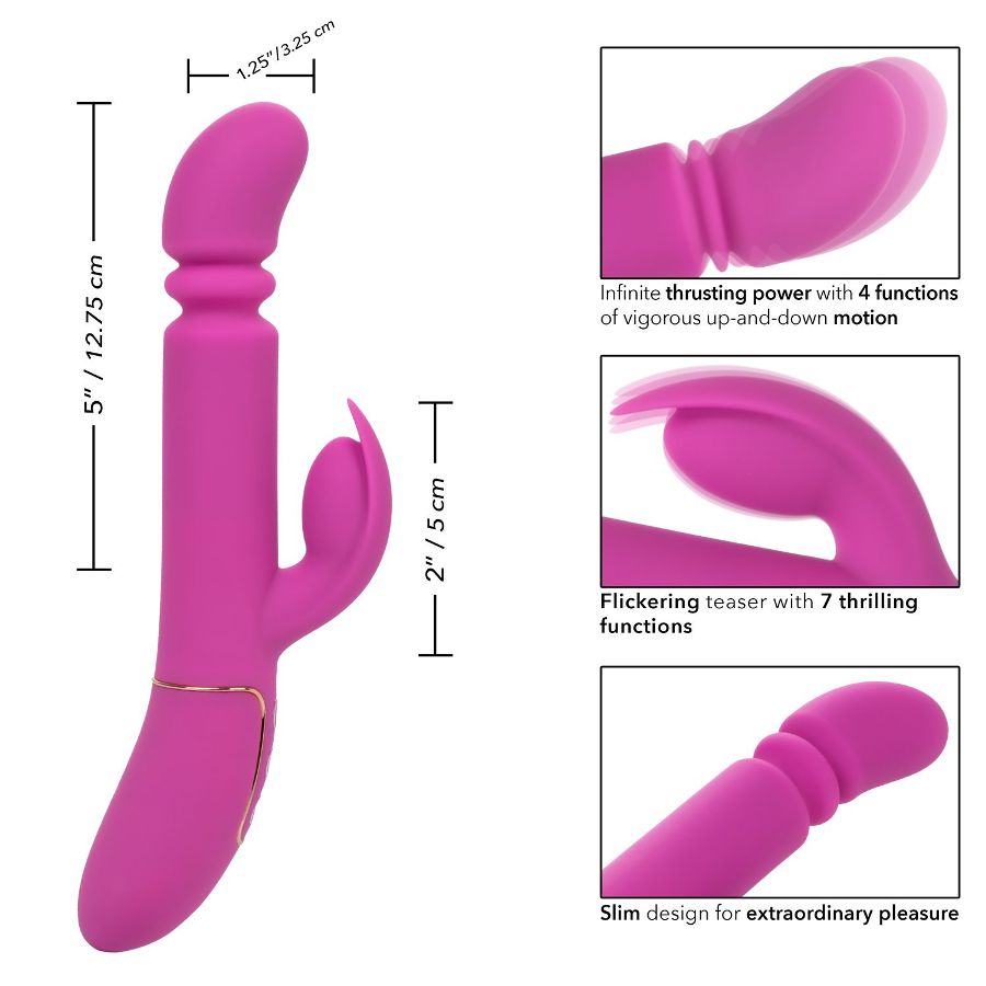 The power of a sex machine in the palm of your hand – now th... CEN - Shameless Slim Player Thrusting Vibe - Purple photo-10