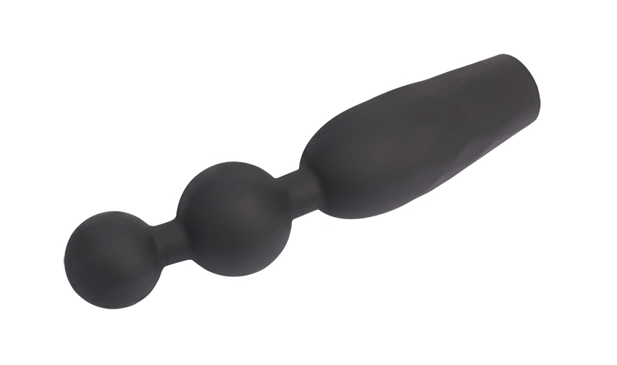 Phthalates Free, Waterproof, 10 Frequency Vibration, Unisex,... Chisa - Vibro Booty Beads - Black photo-3