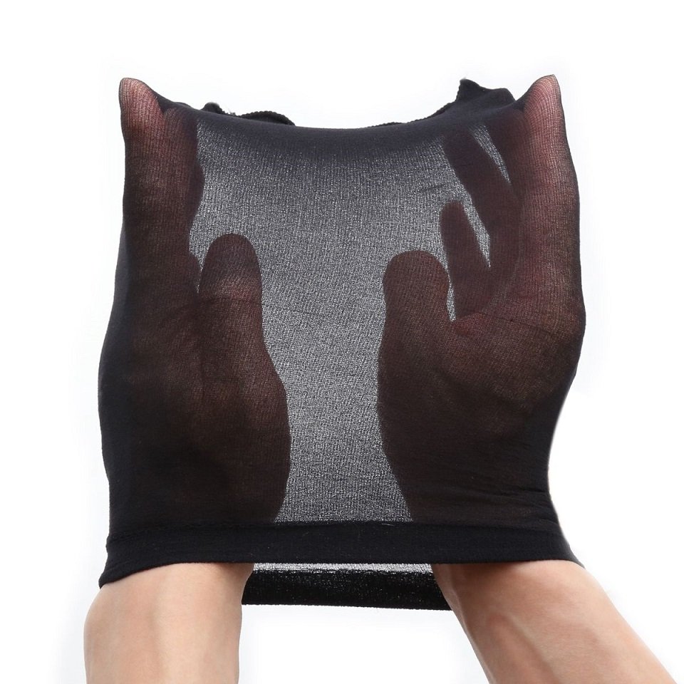 The comfortable black head stocking mask fits perfectly arou... Kiotos - Head Stocking Hood - Black photo-2