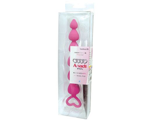 A heart-shaped handle with six small anal stumulation ball F... ToysHeart - Anadi Anal Beaded Plug 17.5x2.3cm - Pink photo-3