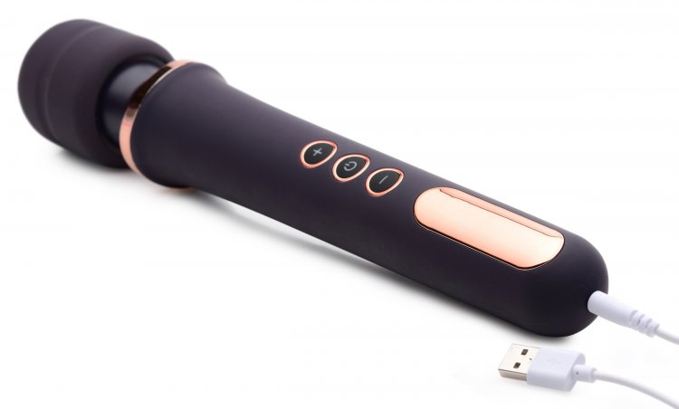 Versatile, powerful, and elegantly designed! This powerful w... Wand Essentials - Scepter 50X Massager - Purple photo-4