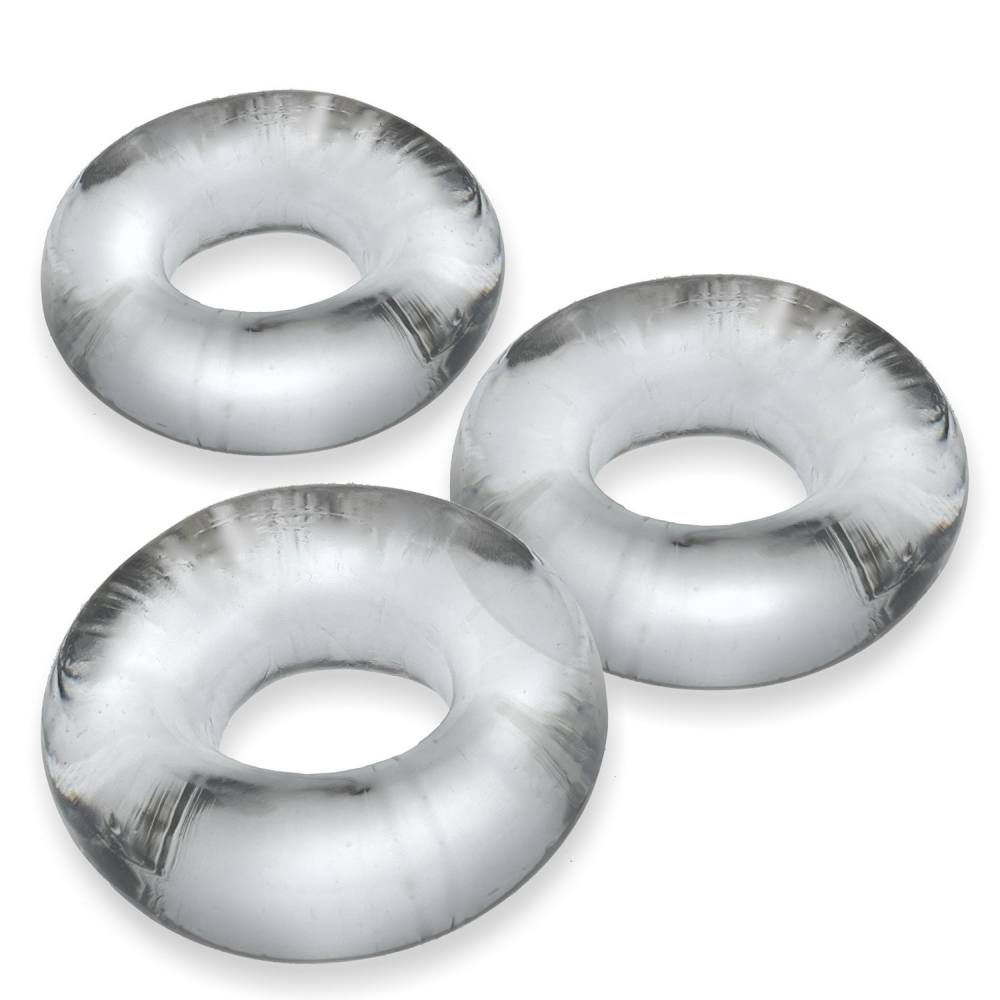 These fat-boys cockrings are the next-step-up WILLY’s…3 non-... Oxballs - Fat Willy Cockring 3's Pack - Clear photo-4