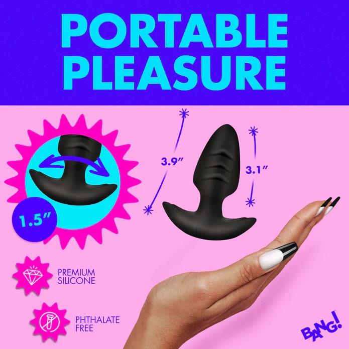Add something more exciting to your toy bag with this rotati... Bang! - Rotating Vibro Plug - Black photo-8