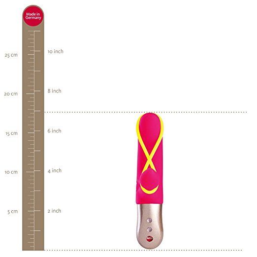The neon yellow band on this rechargeable MiniVIBRATOR exude... Fun Factory - Vibe Amorino USB - Pink photo-10