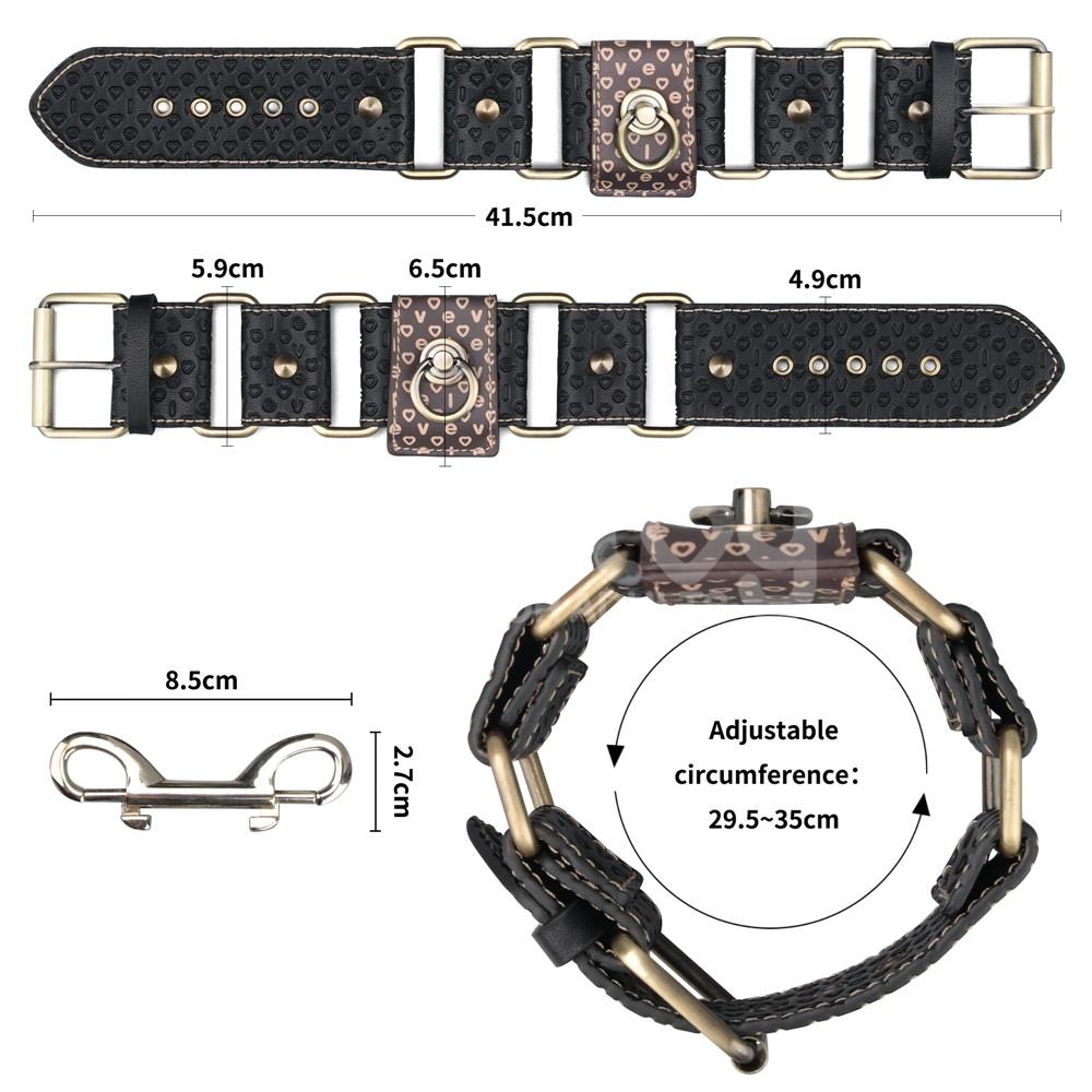 Immerse yourself in a blend of luxury and rustic charm with ... Lovetoy - Rebellion Reign Ankle Cuffs - Black photo-9