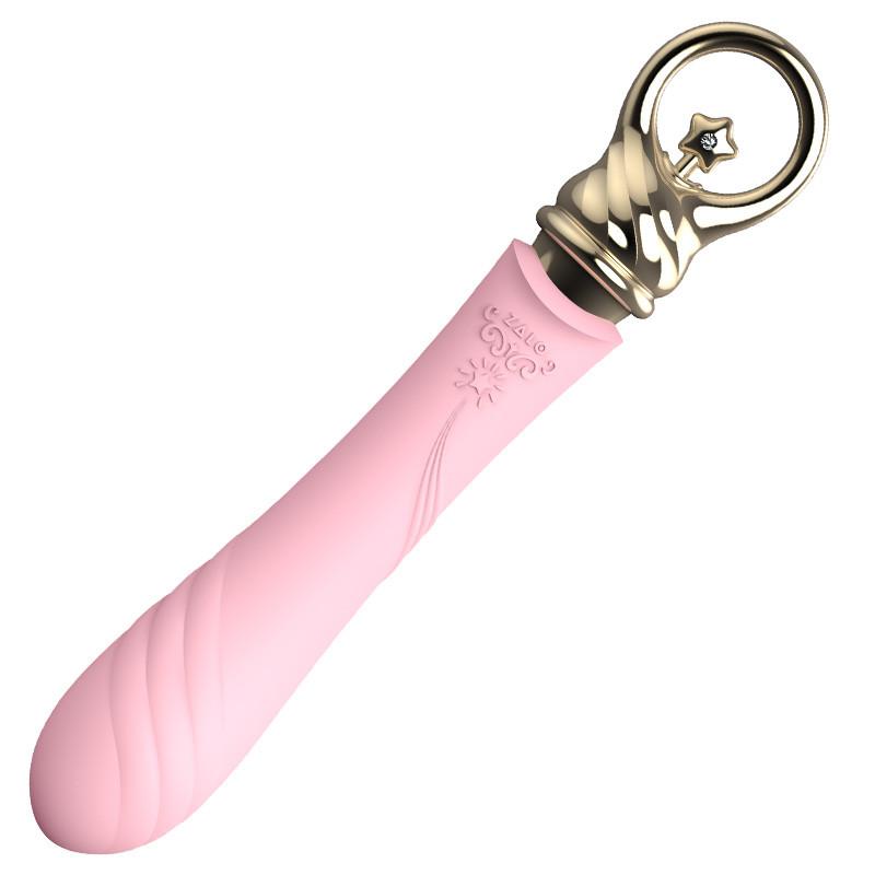 Revolutionary magic button manipulated in push-pull way, sim... Zalo - Courage Heating G-spot Vibrator - Fairy Pink photo-3