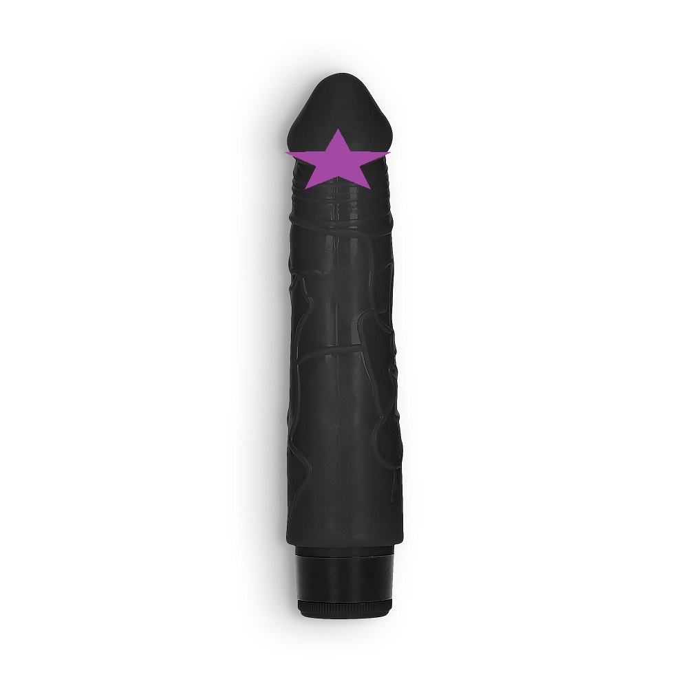 With its impressive insertable length of 17.5 cm (6.8&qu... GC - 8" Thick Vibro Dildo - Black photo-2