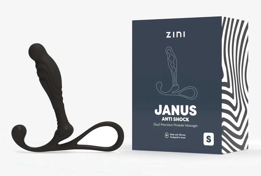 Meet Janus Anti Shock, the dual precision stabilised prostat... Zini - Janus Anti Shock Prostate Massager S - Black photo-4