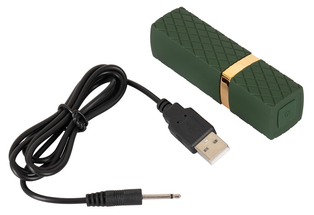 Discreet lipstick deign for a handbag!
The mini vibrator Lux... Emerald Love - Luxurious Lipstick Vibe - Green photo-8