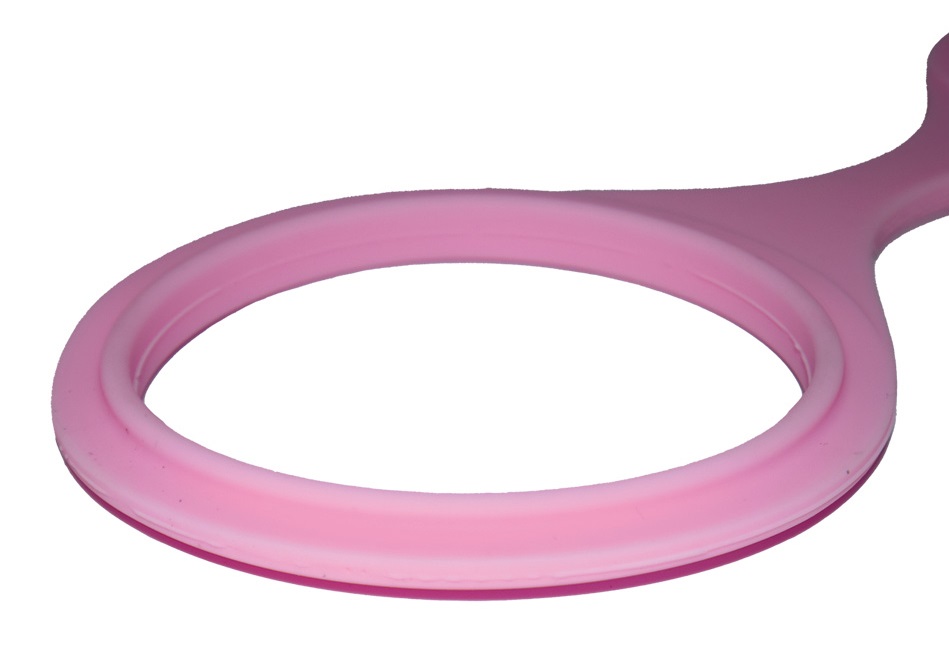 Just pass it through and you'll be able to play SM with ... T-Best - Silicone Cuffs Set - Pink photo-3
