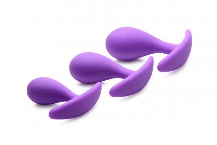This curvy training set is perfect for stretching your anal ... Frisky - Booty Poppers Anal Set - Purple photo-2
