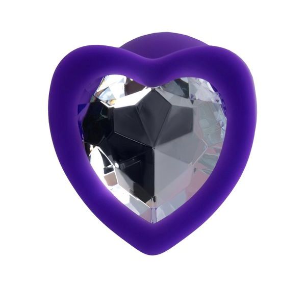 Romantic toy with a heart is a true declaration of love! A m... ToDo - Diamond Heart Anal Plug S - Purple photo-4