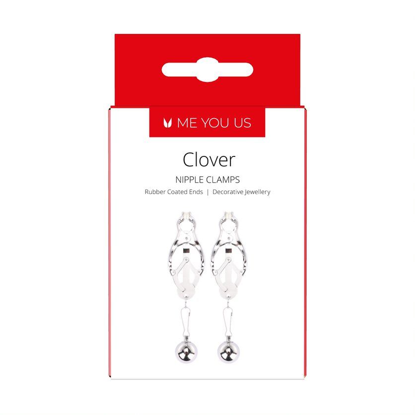 Squeeze, tease and please your nipples with these classic Cl... Me You Us - Clover Nipple Clamp - Silver photo-2