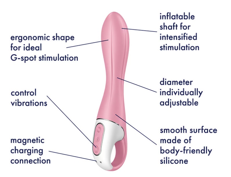With the Air Pump Vibrator 2, you'll experience a whole ... Satisfyer - Air Pump Vibrator 2 - Pink photo-4