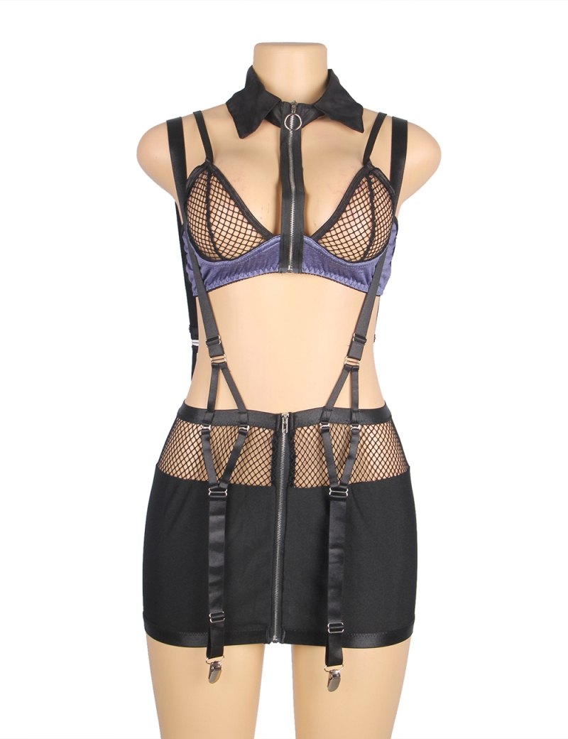 Mesh Bra Top Zipper Front Backless Dress Sexy Costume
Mater... Ohyeah - Open Butt Hot Costume - Black - M photo-4