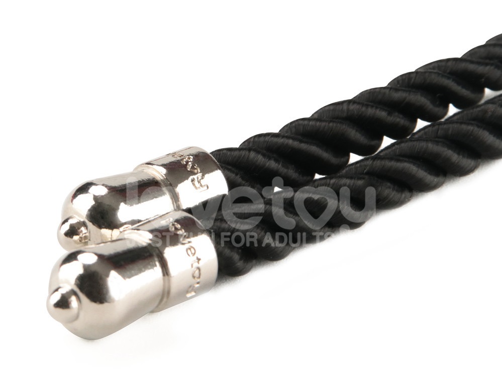 Indulge in the smooth embrace of our Rebellion Reign Ebony S... Lovetoy - Rebellion Reign Silky Bondage Rope 10m - Black photo-9
