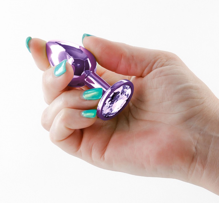 Elevate your anal play experience with NS Novelties' lig... NS Novelties - Rear Assets Anal Plug S - Purple photo-2