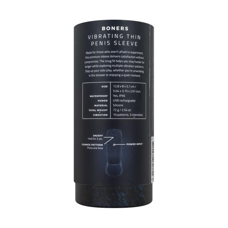 Take your stamina and sensation to the next level with this ... Boners - Vibro Penis Sleeve - Blue photo-10