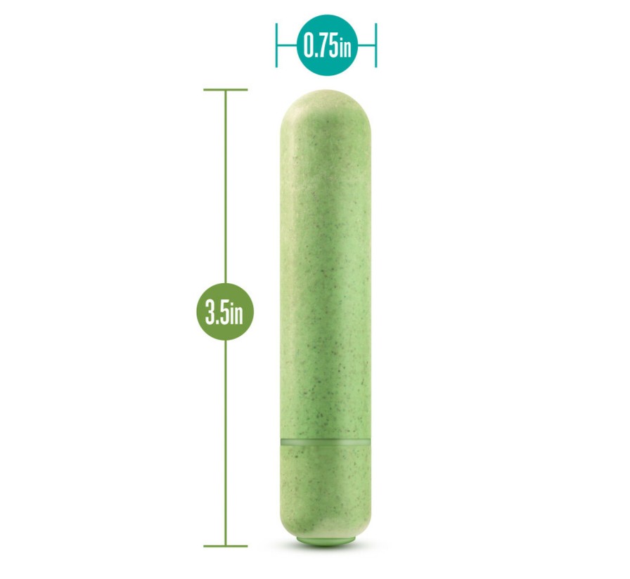 This pleasure-packed petite vibe is crafted from Biofeel, a ... Gaia - Eco Bullet - Green photo-5