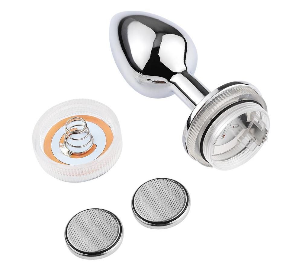 The LED butt plug features the remote control led lighting o... MT - Lighthing Anal Plug w Control Box S-size photo-7