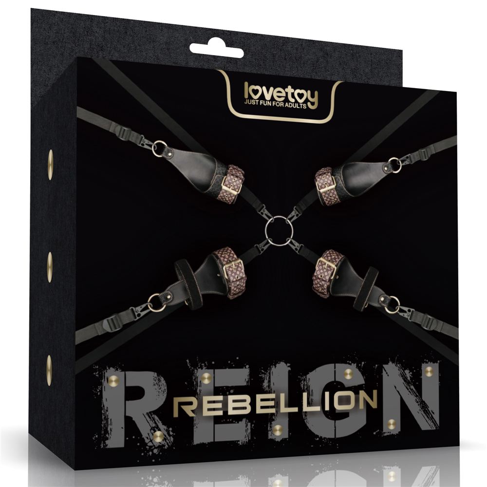 Introducing the Rebellion Reign Under Mattress Restraint fro... Lovetoy - Rebellion Reign Mattress Restraint - Black photo-14