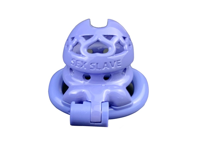 Cage high: 43mm &nb... FAAK - Resin Chastity Cage 107 - Blue photo-7