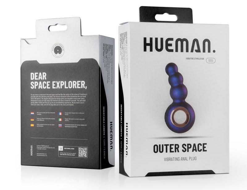 Experience great anal stimulation with this stylish vibratin... Hueman - Outer Space Vibro Plug - Purple photo-6
