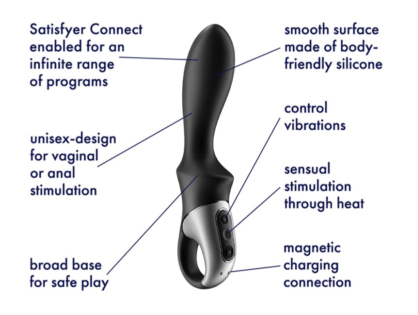 The Satisfyer Heat Climax with app control provides sensual ... Satisfyer - Heat Climax - Black photo-4
