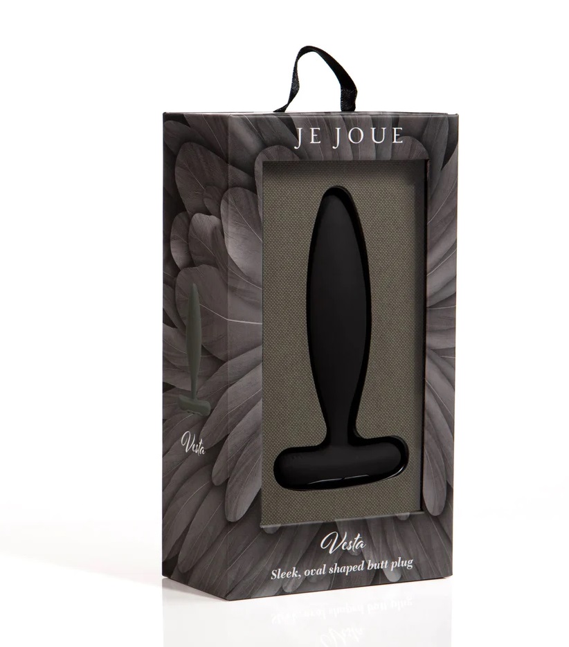 The Vesta butt vibrator is designed for a silky smooth exper... Je Joue - Vesta Vibro Butt Plug - Black photo-17
