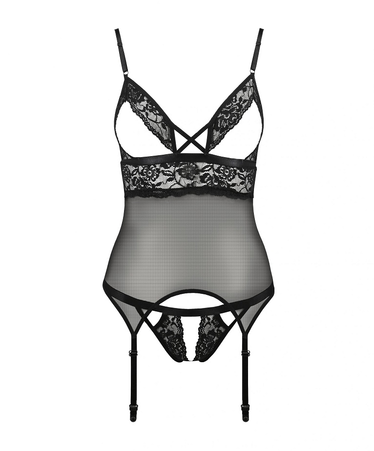 The phenomenal Diabolina corset will impress absolutely ever... Passion - Diabolina Corset - Black - L/XL photo-5