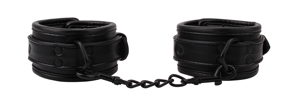 Fasten Your Lover, Fully Adjustable to Fit, Easy-to-use Meta... Chisa - Deluxe Ankle Restraint Cuffs - Black photo-4