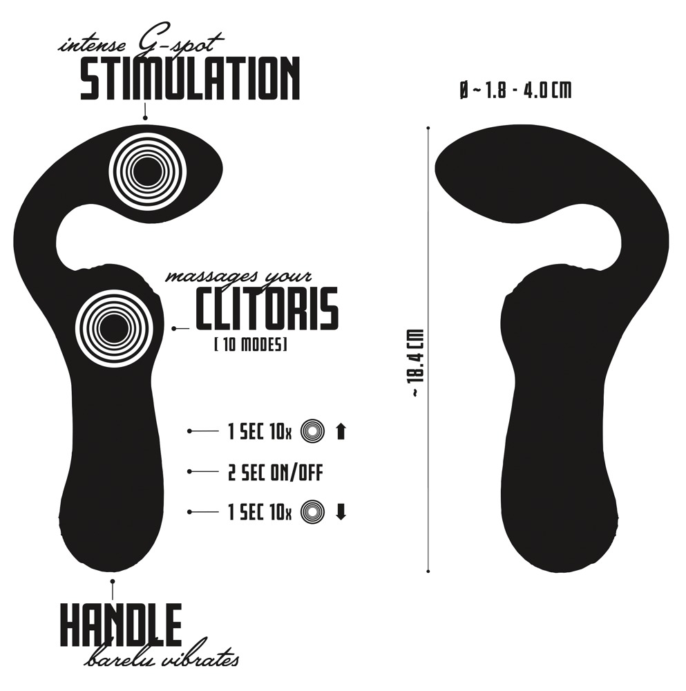 Simultaneously stimulates the vagina and clitoris!
Dynamic, ... YNF - Double Vibrator - Yellow photo-12