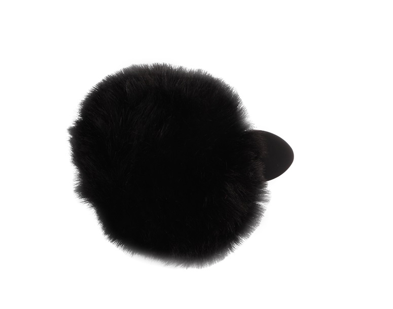 Soft & bushy Tail, Anal Train, Tapered Easy Entry Tip, Rolep... Chisa - Bunny Tail Butt Plug - Black photo-4