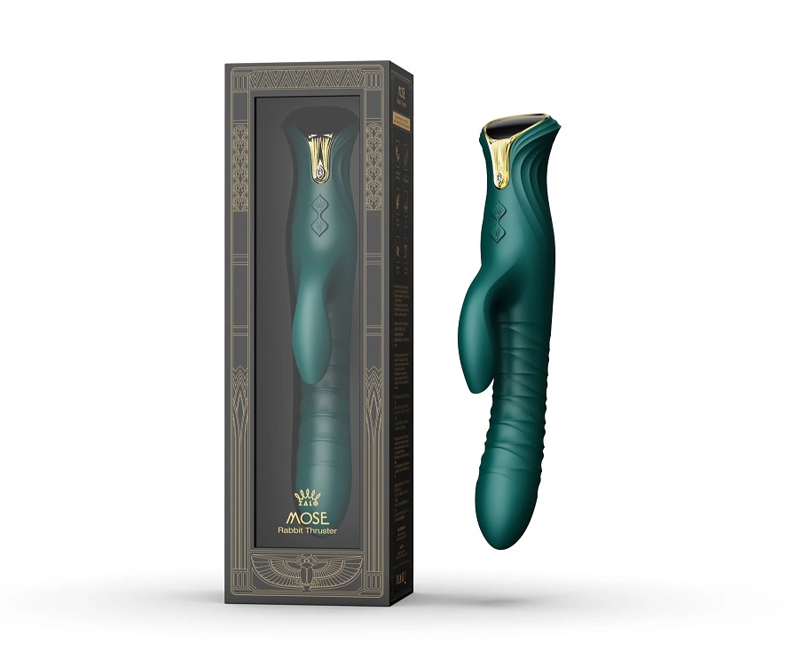 Introducing MOSE, the first dual-stimulating rabbit-style ma... Zalo - Mose Heating Rabbit Thruster - Turquoise Green photo-13