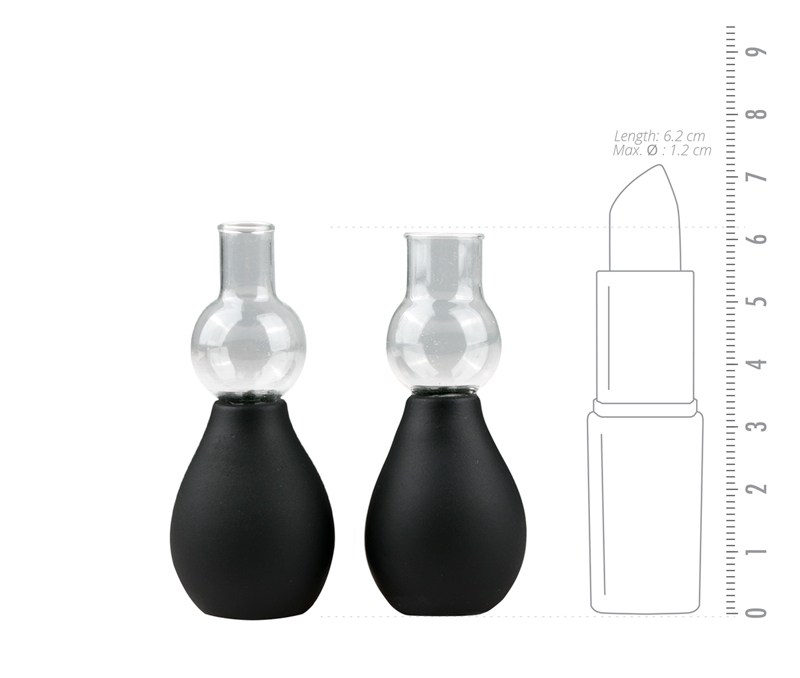 Treat yourself or your partner to a great stimulation of you... Easytoys - Nipple Sucker Set - Black photo-4