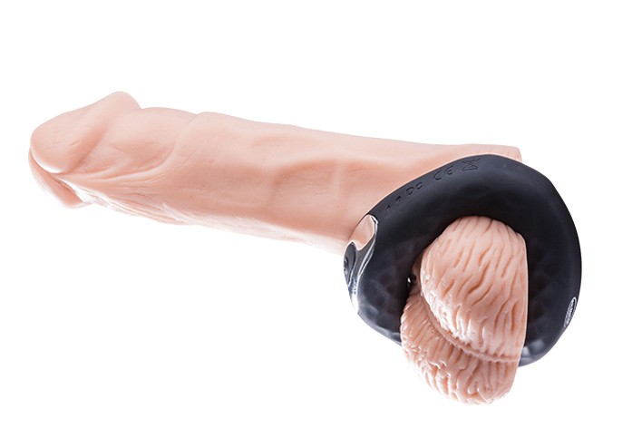 Penis ring, designed to help you achieve a longer-lasting an... Malesation - Vibro Spanning Ring - Black photo-4