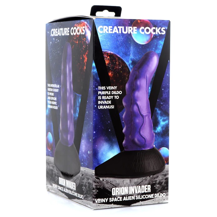 This space Invader has traveled far to fulfill your fantasie... Creature Cocks - Orion Invader Dildo - Purple photo-8