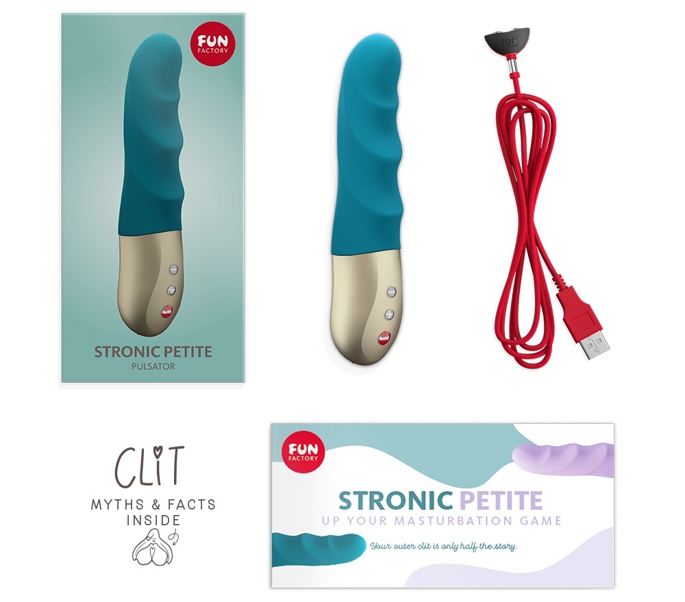Stronic Petite is a beginner’s pulsator. It thrusts back and... Fun Factory - Stronic Petite - Deep Sea Blue photo-14