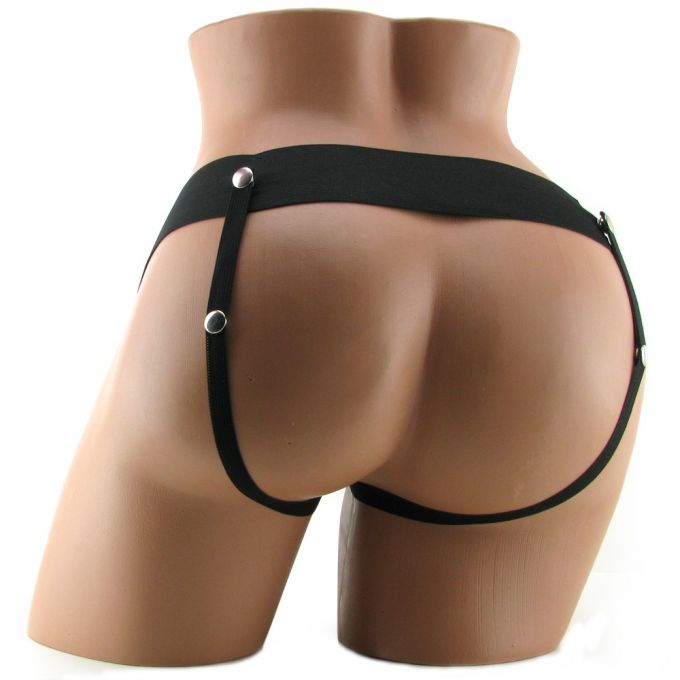 Say goodbye to those embarrassing midway letdowns with this ... Fetish Fantasy - LE Hollow Strap On - Black photo-2