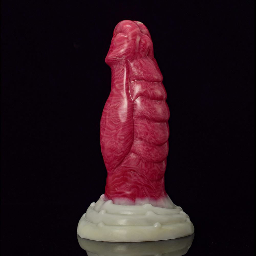 Realistic glans, extra thick dildo / butt plug. Soft and com... FAAK - Thick Glans Dildo - Hellfire photo-10