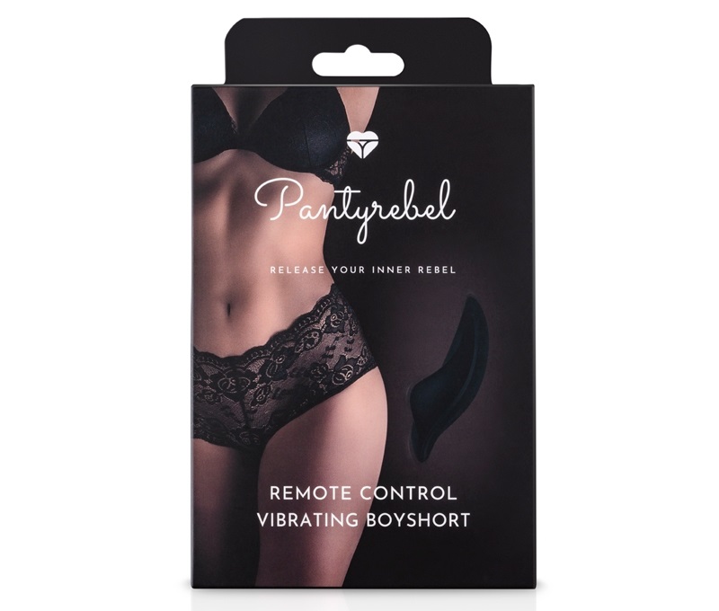 This vibrating boyshort by PantyRebel is made of soft and st... PantyRebel - Vibrating BoyShort - Black photo-14