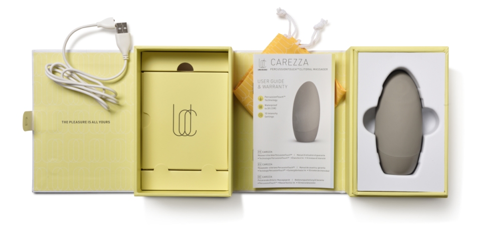 Set the speed of your sensations with patent-pending Percuss... Lora DiCarlo - Carezza Clitoral Massager - Beige photo-11
