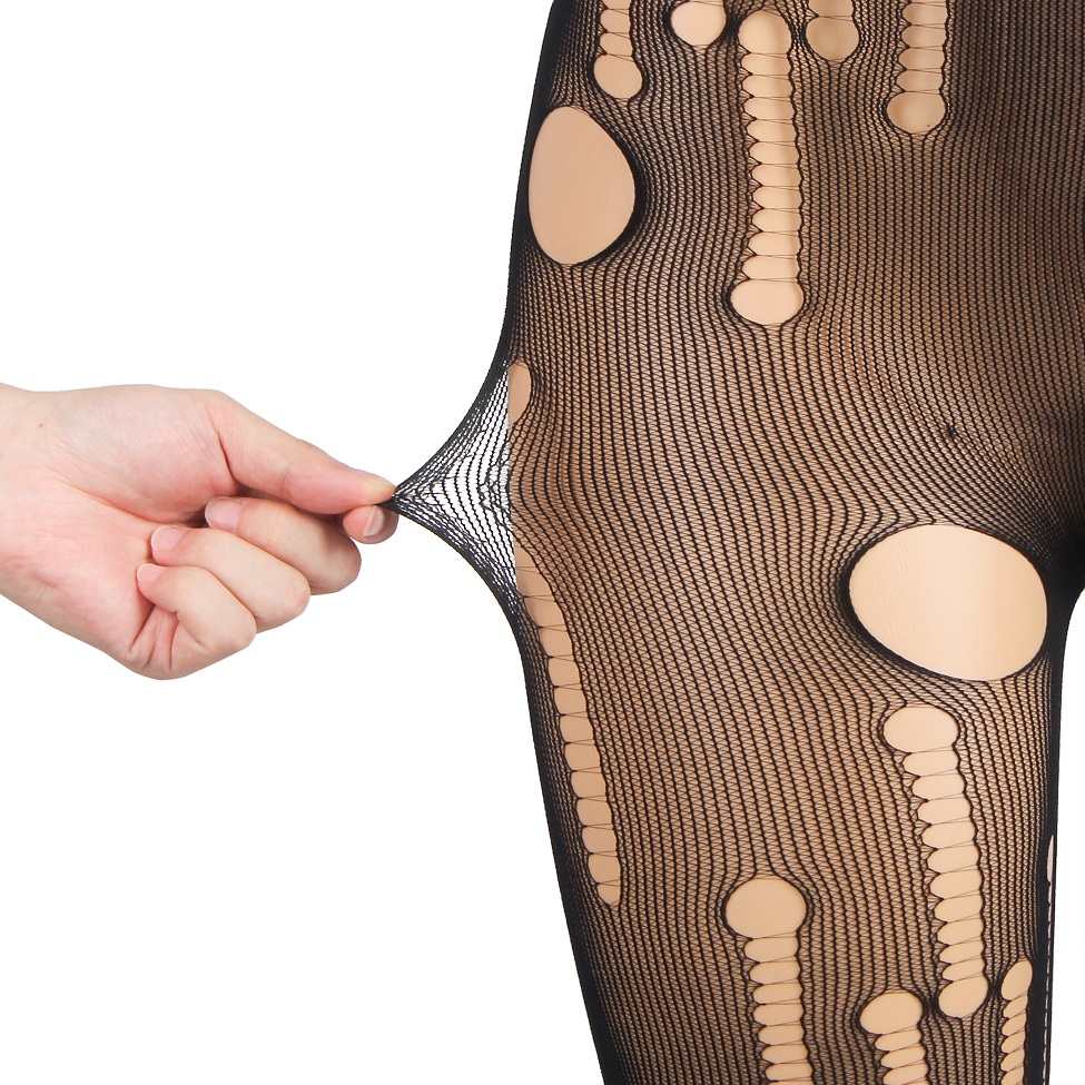 Irregular hollow design tights, fashionable and classic.
Ma... Ohyeah - Sexy Torn Pantyhose - Black - S photo-12