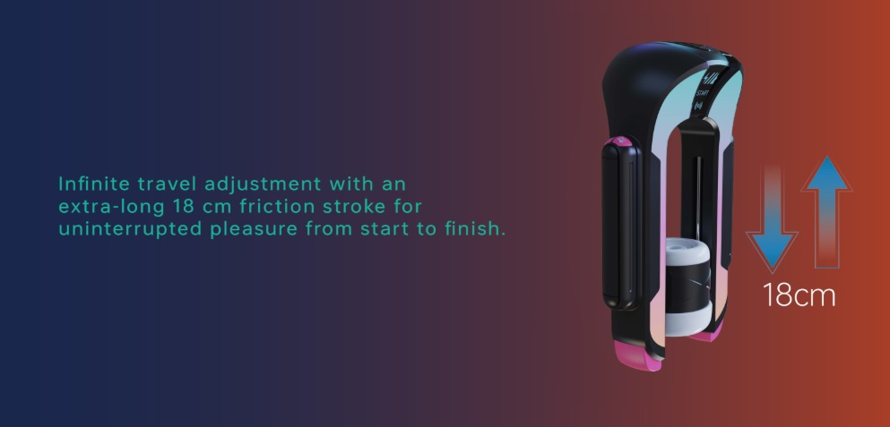 Flexible, unrestricted travel combinations with full-range c... Tingon - M2 App Masturbator - Black photo-5