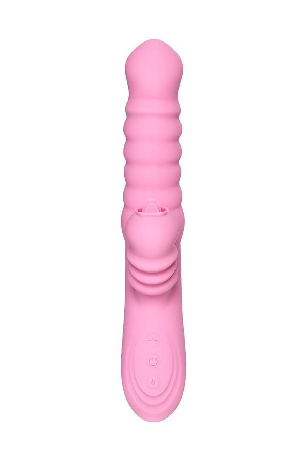 This rotating and heating rabbit vibrator has a unique clito... JOS - Lixy Up&Down Vibrator - Pink photo-4