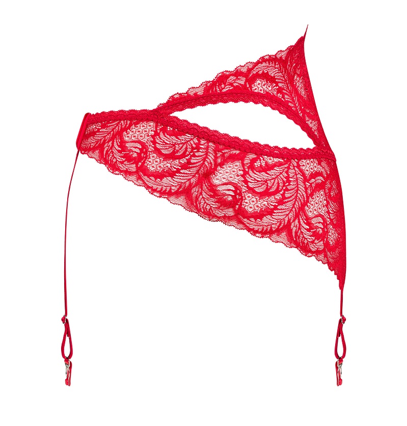 This beautiful and unique garter belt from the Atenica colle... Obsessive - Atenica Garter Belt - Red - XS/S photo-7