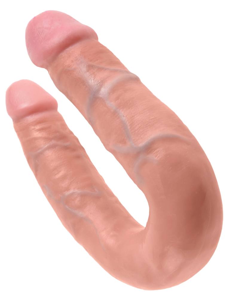 Do you want your first dildo to look and feel just like the ... King Cock - Cock U-Shape Double Trouble M - Flesh photo-5