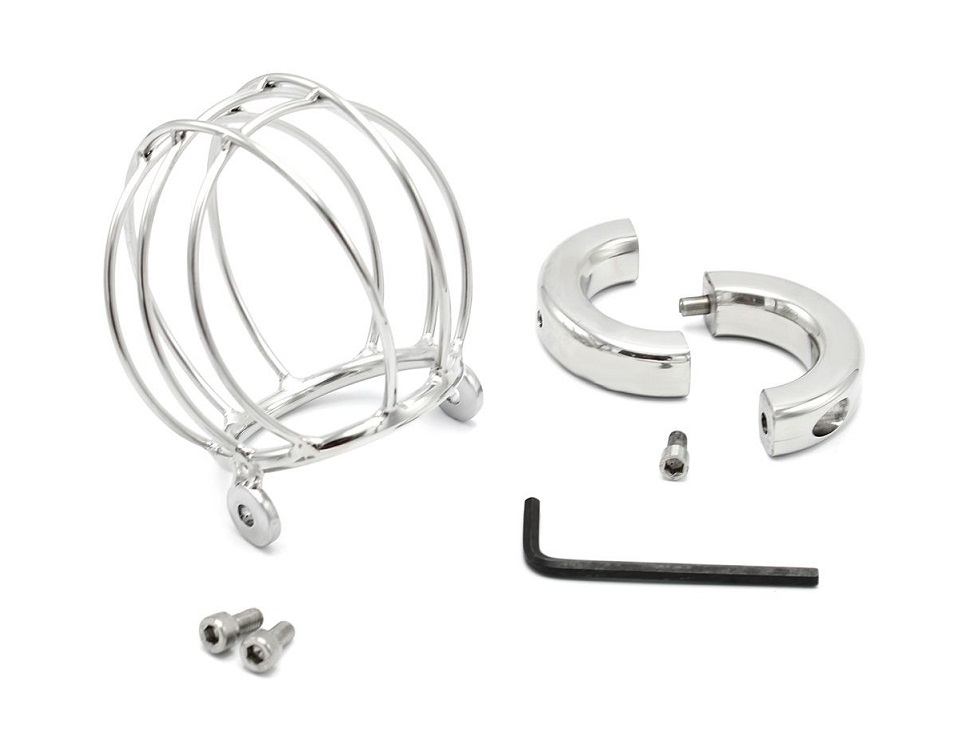 Introducing our premium stainless steel Ballstretcher Ball C... Kiotos - Cage Ball Stretcher photo-6